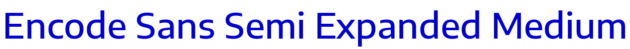 Encode Sans Semi Expanded Medium الخط